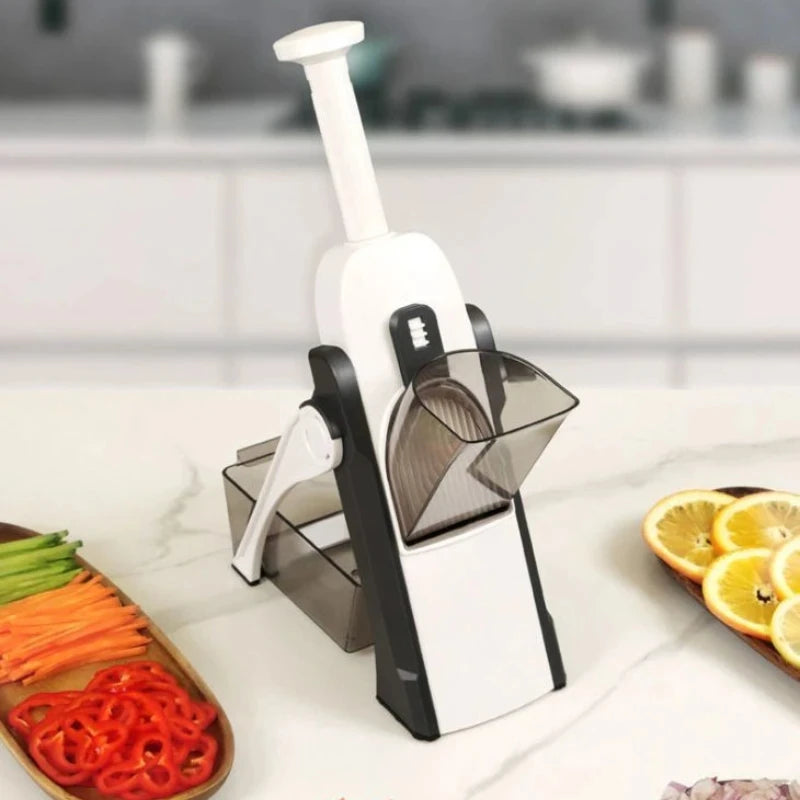 Mandolina de Cocina Multifuncional | 4 Cuchillas de Acero Inoxidable