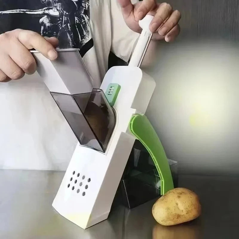 Mandolina de Cocina Multifuncional | 4 Cuchillas de Acero Inoxidable