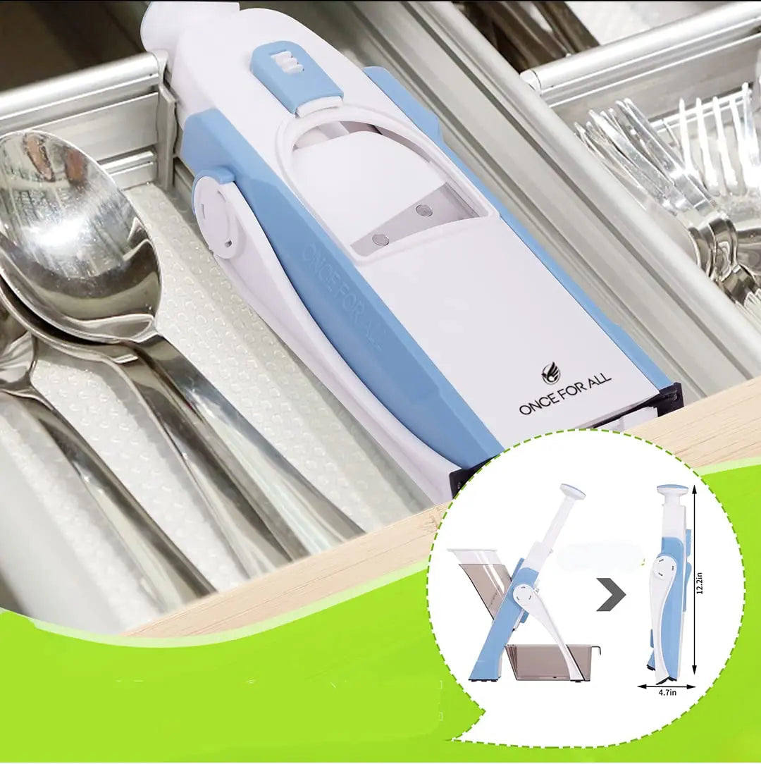 Mandolina de Cocina Multifuncional | 4 Cuchillas de Acero Inoxidable