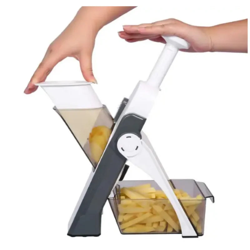 Mandolina de Cocina Multifuncional | 4 Cuchillas de Acero Inoxidable
