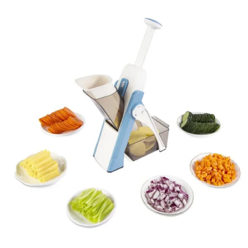 Mandolina de Cocina Multifuncional | 4 Cuchillas de Acero Inoxidable